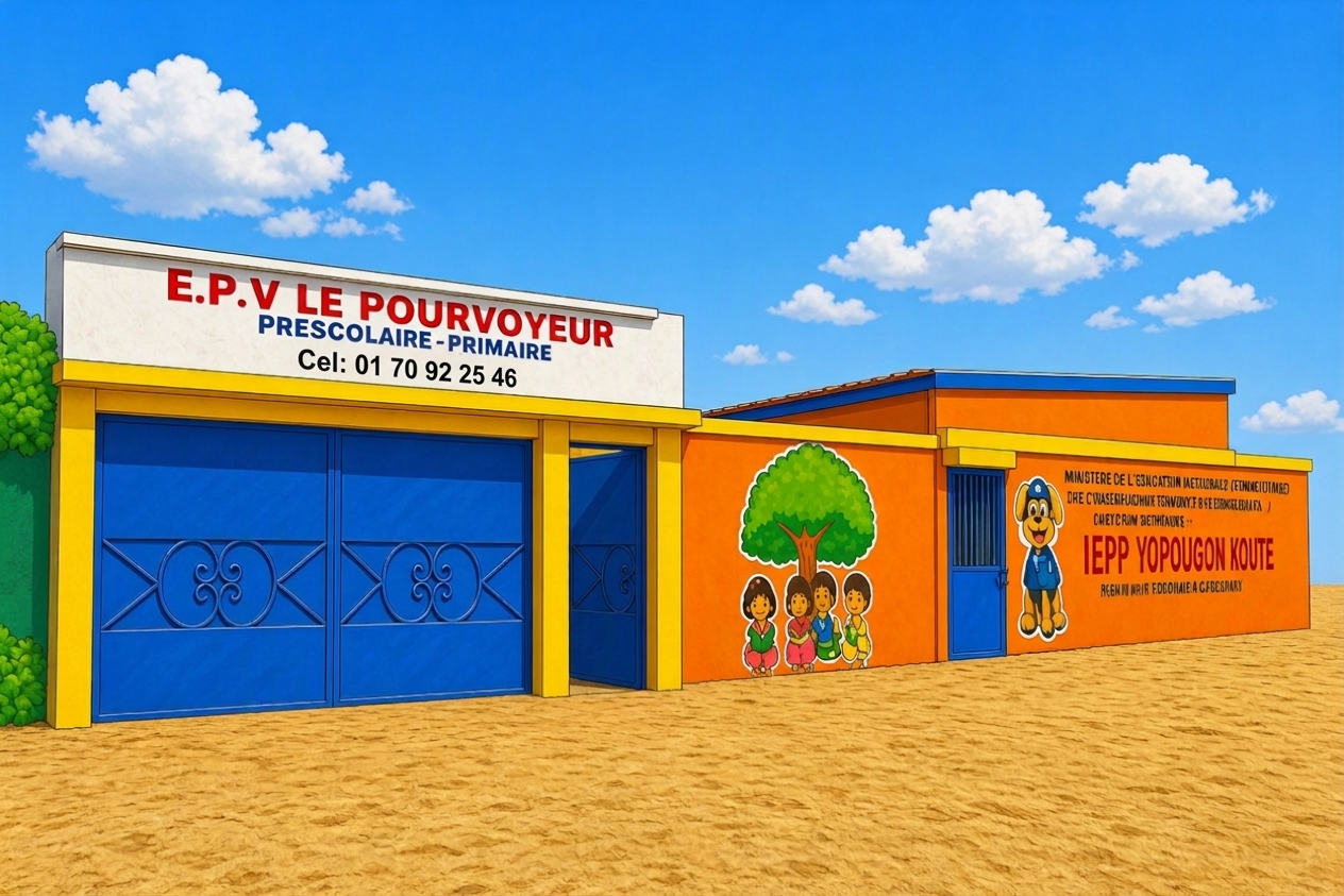 Bâtiment scolaire lumineux